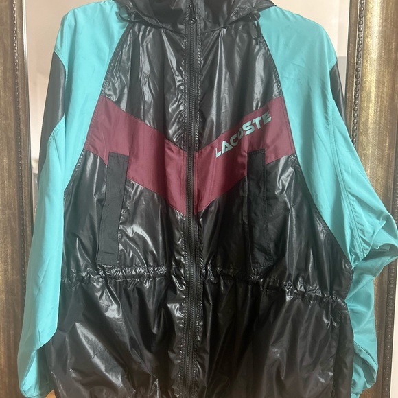 Lacoste Women's Adjustable Waist Colorblock Jacket - Picture 7 of 11